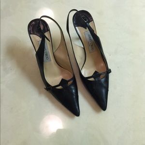 Jimmy Choo black leather pump 37